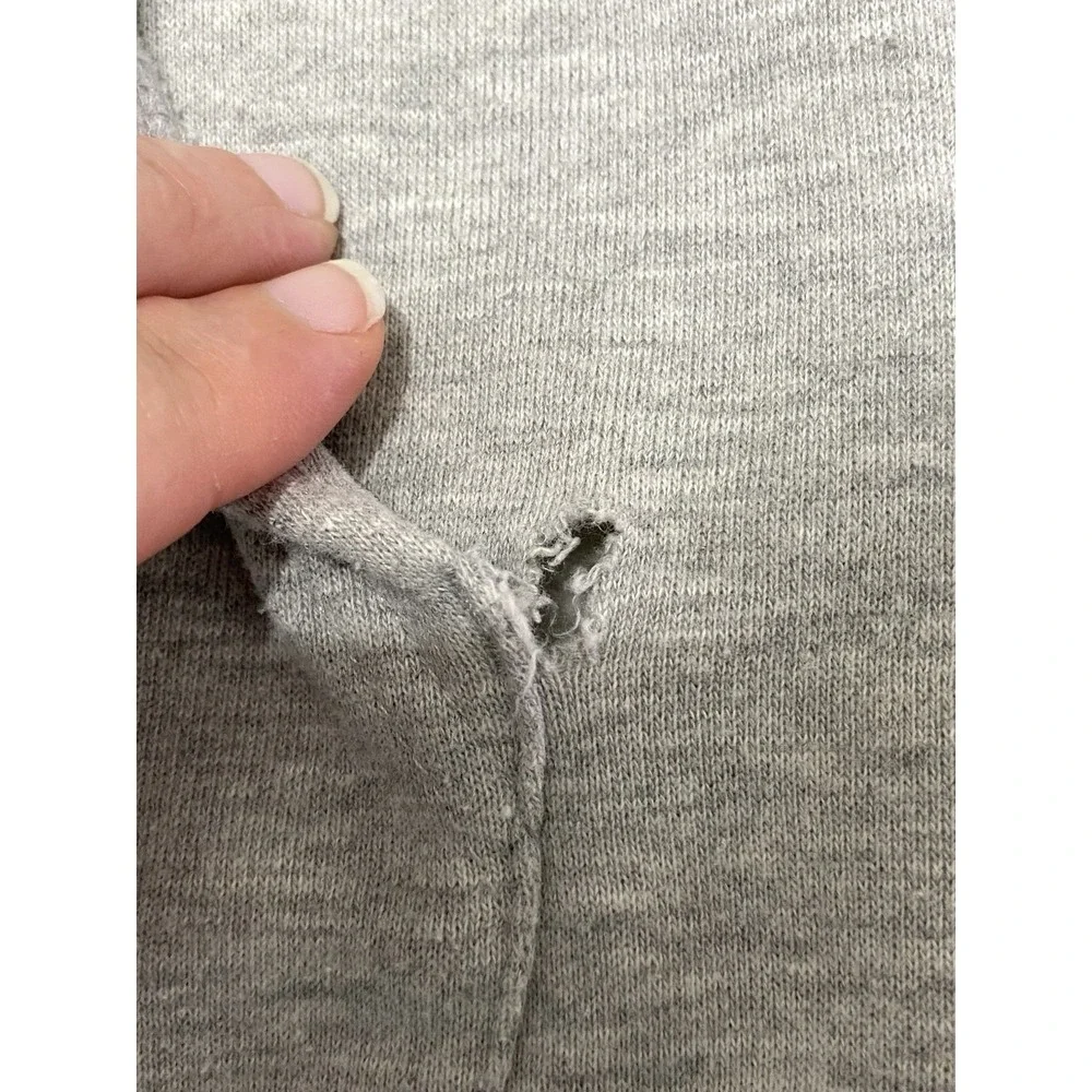 Airwalk Mens Grey‎ Hoodie Sweatshirt Size Medium Skull Mushrooms READ